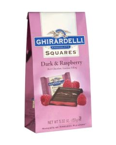Ghirardelli Dark Chocolate Squares with Raspberry Filling
