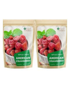 1KG Whole Dried American Strawberry Exotic Dry Fruit Healthy and Tasty Pack of 2