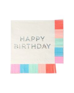 Birthday Fringe Small Napkins