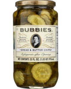 Bubbies Pickle Bread Butter Chips 33 Oz Pack of 1