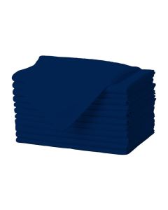 Gee Di Moda Cloth Napkins 17 x 17 Inch Navy Blue Dinner Napkins Set of 12 Soft Absorbent Washable Fabric Cloth Table Napkins with Hemmed Edges for Hotel Restaurant Holiday Parties Wedding