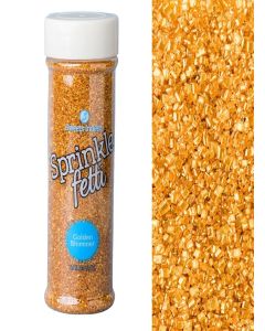 Sweets Indeed Sprinkles, Edible Sprinkle Sugar Mix, Perfect for Cake Decorations, Baking, Ice Cream, Cookies, Cupcake Topper, 5 ounces (Gold)