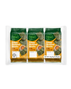 Cj Bibigo Snack Gim, Seasoned Seaweed Sesame 5grams X 3Packs, Multi Color