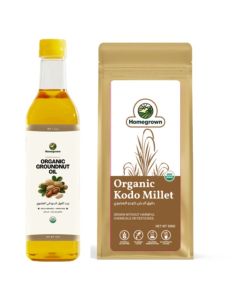 HG Organic Groundnut Oil + HG Organic Kodo Millet ( 2 Pack )