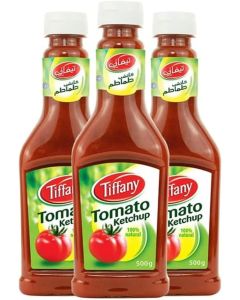 Tiffany Tomato Ketchup - 3 Bottles of 500g