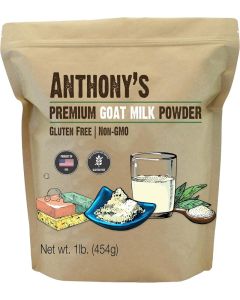 Anthony's Premium Goat Milk Powder, 1 lb - Gluten Free, Non-GMO, No Additives