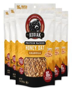 Kodiak Protein Granola, Honey Oat,High Protein Whole Grain Breakfast, 5pk