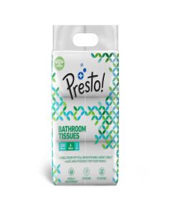 Amazon Brand - Presto! 2 Ply Toilet Tissue Paper / 1380 Pulls/ 230 Pulls X 6 Packs / 100% Natural Virgin Cellulose Fiber