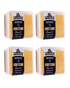 Papa Palermo Honeycomb 100% Edible, All-Natural, Gourmet Raw Honeycomb, No Additives, No Preservatives - 4-Pack x 7 oz (Total 28oz)