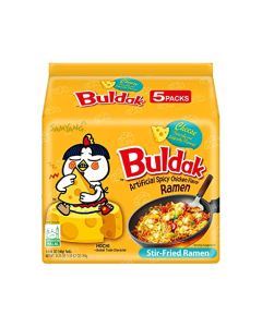 Samyang Buldak Spicy Ramen Hot Chicken Ramen Korean StirFried Instant Noodle Cheese 1 Bag with 5 Pack