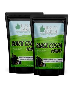 Black Cocoa Powder Natural and Unsweetened Carbon Black & Dark Roast Perfect for Cooking & Baking Cakes Biscuits Oreo Chocolates Smoothies 100GM Pack of 2