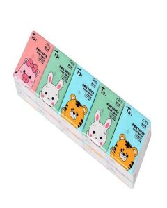 DC DECORIO® Pocket Tissue Papers (3 Ply, 8 Pulls Per Pack) / Pack of 10 / 100% Skin-safe Sleek Tissue Papers for Bathroom, Bedroom, Car, Office (White)