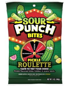Sour Punch Bites Pickle Roulette - 5 Oz Bag of Sweet and Sour Candy