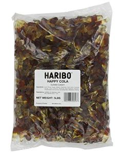 HARIBO Gummi Candy HappyCola Bulk 5 lb Bag