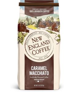 New England Coffee Caramel Macchiato Medium Roast Ground Coffee - 11 Ounce Bag