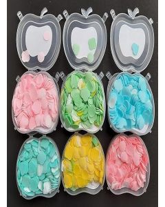 MISSLO Apple Shape Paper Soap Sheets Portable and Biodegradable Travel Soap for Hygiene On the Go Eco Friendly Hand Washing Solution in Convenient. (2)