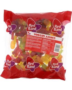 Red Band Winegum Assortment 1 Kilo Bag 22 Lbs