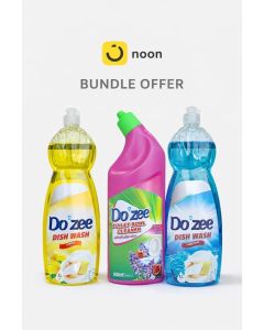 Cleaning Bundle / Turbo Blue Dish Wash 1L + Lemon Dish Wash 1L + Floral Toilet Cleaner 0.5L
