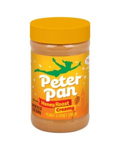 Peter Pan Creamy Honey Roast Peanut Butter Spread Honey Peanut Butter Spread Made with Roasted Peanuts Great for Peanut Butter and Jelly Sandwiches and Peanut Butter Snacks 163 OZ Jar Pack of 12