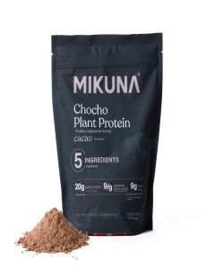 Mikuna Chocho Plant Protein Powder, Cacao - 20g Protein, 8g Fiber - Third-Party Tested, Vegan, Keto, Lectin Free - 15 Servings