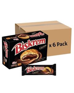 Ulker Biskrem Cocoa Cream Filled Cookies- 6 Box of 12X36gms Bulk Pack (Please Note That Delivery Will Be Done Within 2-4 Days)