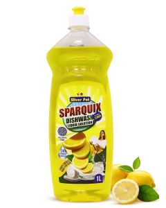 Lemon Dishwashing Liquid 1L – Ultra Concentrated Formula with Refreshing Lemon Scent, Tough on Grease and Stains, Gentle on Hands, and Perfect for Everyday Dishwashing