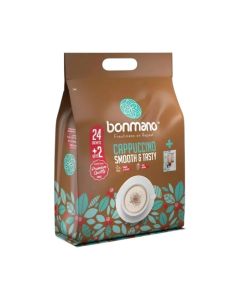 Bonmano Cappuccino Smooth And Tasty Instant Coffee Mix- 24+2 Sachets