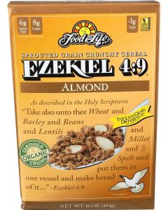Food For Life Baking Co. Cereal - Organic - Ezekiel 4-9 - Sprouted Whole Grain - Almond - 16 Oz - Case Of 6