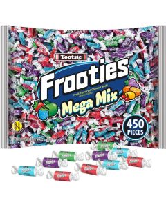 Frooties Mega Mix - 450 Pieces Assorted Fruit Flavor Chewy Candy - 50.06 oz Bulk Bag