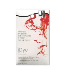 Jacquard iDye True Red Fabric Dye for Natural Fibre Textiles 14g No Mess Packet