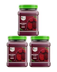 Bliss of Earth Beetroot Powder 500GM (Pack of 3) / Organic Beet Root Powder / Natural Nitric Oxide Booster / Energy, Stamina & Circulation Support / Superfood for Smoothies, Pre-Workout, Detox, Heart Health / Vegan, Non-GMO
