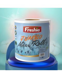 Freshia Premium Quality Jumbo Maxi Roll 2-Ply Tissue 600 Gram, 1000 Count