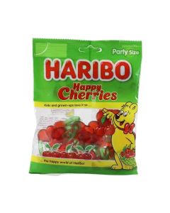 Haribo Happy Cherries, Fruit Flavour Jelly Candy- 160gms
