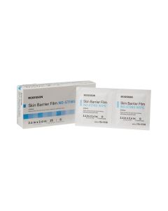McKesson Skin Barrier Film Sterile No Sting Body Wipe Individual Packet 25 Wipes