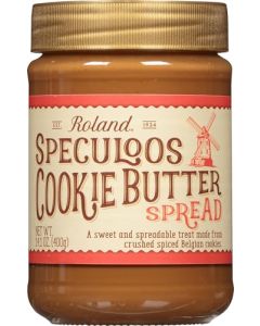 Roland Foods Speculoos Cookie Butter Spread Specialty Imported Food 141Ounce Jar Packaging May Vary
