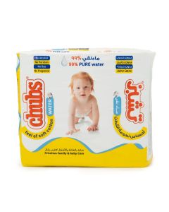 Water Wet Wipes – 98% Water Based Baby Wipes – Alcohol Free – Value Pack 4 x 40 Wipes (160 Wipes)