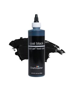 Chefmaster Coal Black Liqua Gel Food Coloring Vibrant Color ProfessionalGrade Dye for Icing Frosting Fondant FadeResistant 105 oz