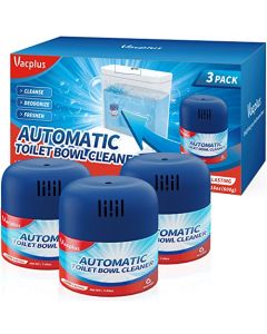 Vacplus Toilet Bowl Cleaners 3 Pack Automatic LongLasting Toilet Cleaner Bottles EasytoUse Powerful Cleaning