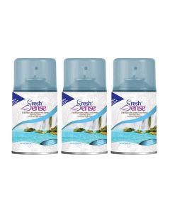 WATERFALL Refill - PACK of 3 x 260ml - Automatic Spray Auto Spray Air Freshener for Home Bathroom Toilet Office Neutralizes Bad Odors FRESH SENSE