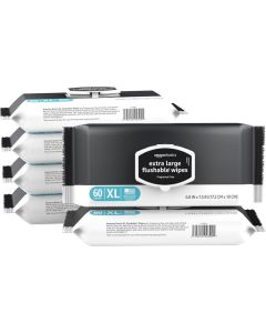 Extra Large Flushable Wipes for Adults - 360 Count