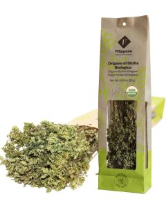 Filippone Organic Sicilian Oregano Sprigs, 25 g (0.88 oz) - Dried Whole Oregano Stems