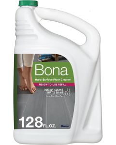 Multi-Surface Floor Cleaner Refill - 128 fl oz - Residue-Free Floor Cleaning Solution for Bona Spray Mop and Spray Bottle Refill - For Use on Stone, Tile, Laminate, and Vinyl Floors
