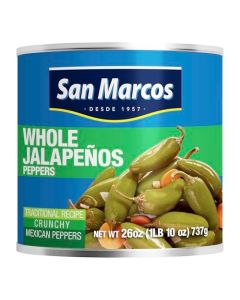 San Marcos Whole Jalapeno Peppers 26 Ounce