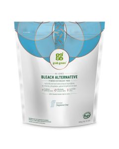 Grab Green Bleach Alternative Pods 60 Count Chlorine Free Fragrance Free Plant and Mineral Based Laundry Booster to Brighten Whites Removes Stains Neutralizes Odors