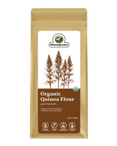 Homegrown Organic Quinoa Flour (White) – 500g/ Gluten-Free, Protein-Rich Grain Flour / Ideal for Baking & Healthy Meals