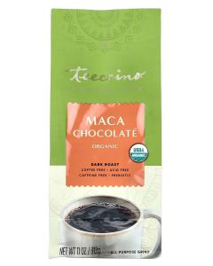 Organic Chicory Herbal Coffee Maca Chocolate Dark Roast Caffeine Free 11 oz (312 g)