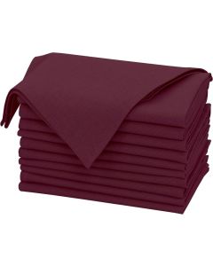 Ruvanti Linen Napkins Set of 12 18x18 Cloth Napkins Cotton Linen Blend Napkins Cloth Washable Soft Reusable Dinner Napkins for Wedding Parties Christmas Thanksgiving Everyday Use Burgundy