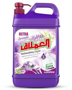 Al Emlaq Dishwashing liquid Ultra Lavender With Double Force - 1800ml