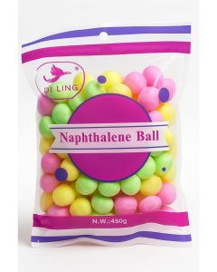 Multi Color Naphthalene Balls 450g – Moth Repellent & Odor Remover for Clothes, Wardrobes, Shoe Racks, Bathrooms, Cupboards & Storage Areas, Long Lasting Freshness
