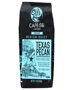 Roasting Plant Cafe Ole Texas Pecan Ground Coffee 12oz pack of 4